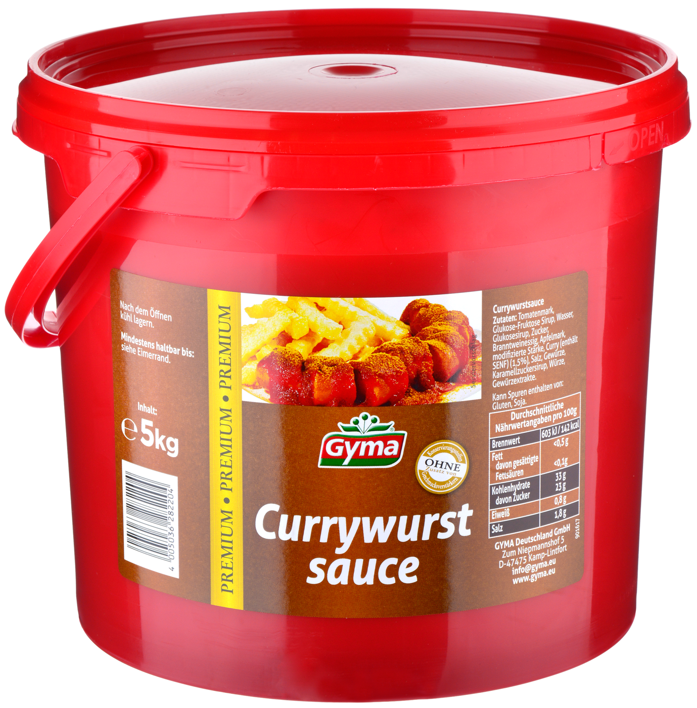 Gyma Premium Currywurstsauce ( Fruchtig-scharf, perfect zur Currywurst )