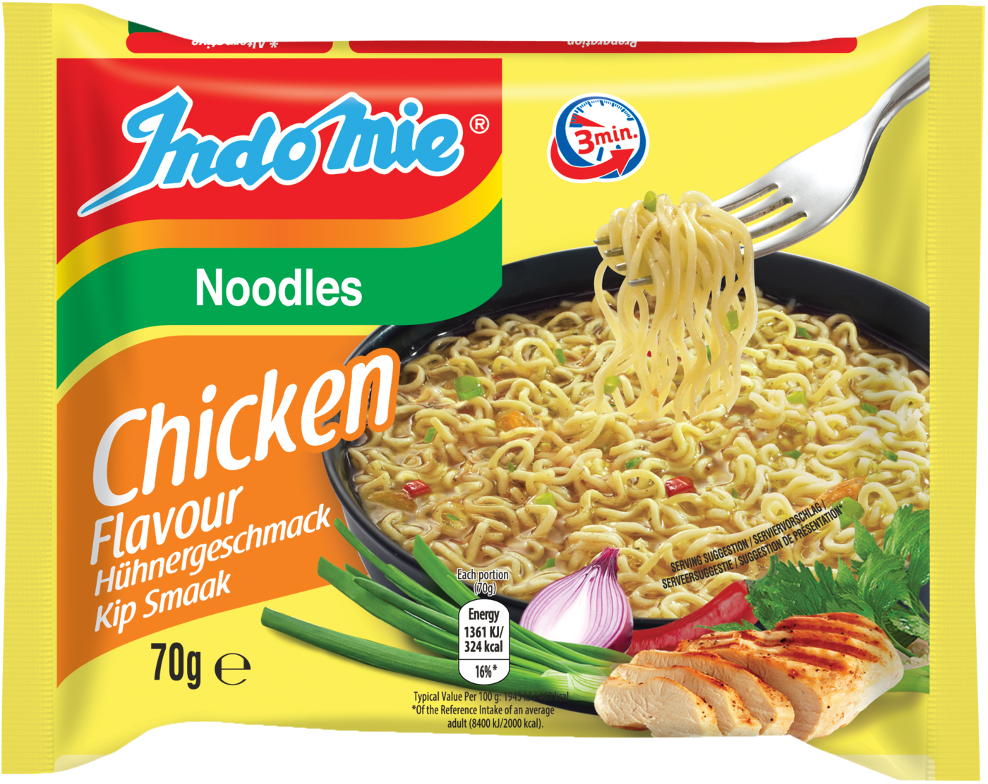Indomie Instant Noodles Huhn