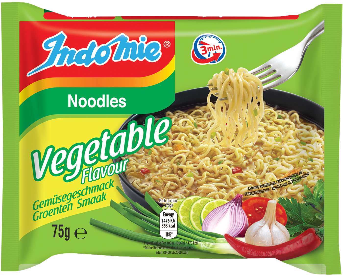Indomie Instant Noodles Gemüse