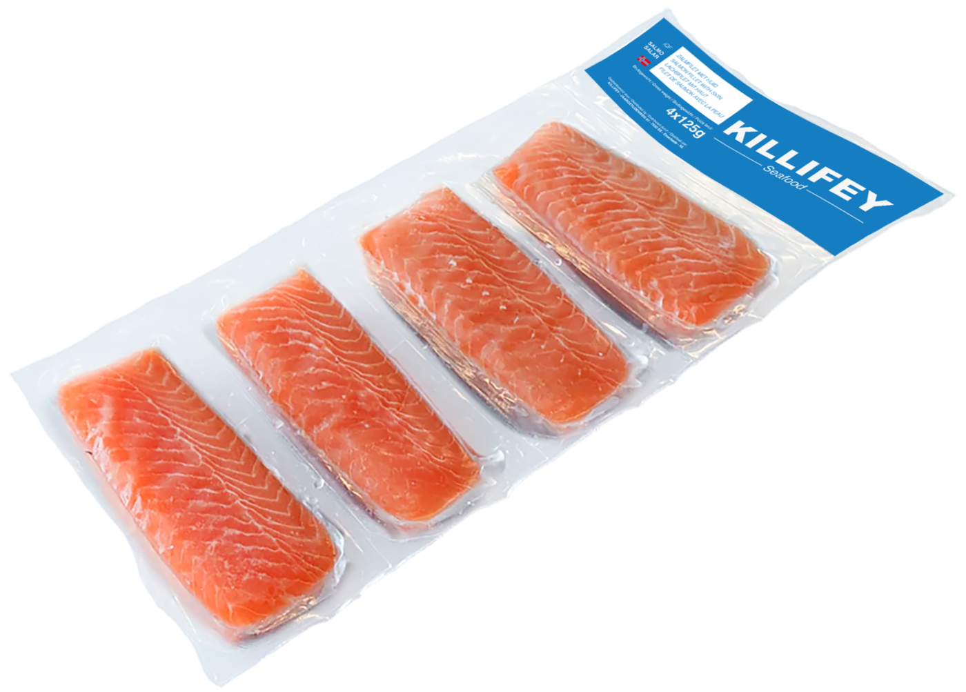 Norwegisches Lachsfilet 4X125 g pro packung